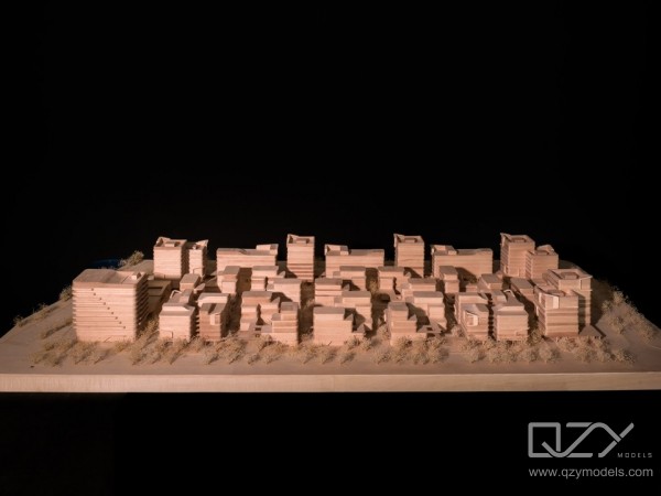 concrete architecture model | Zhuhai Hengqin Cultural World- Wooden Conceptual Art Model | QZY - Architecture Models Maker Comany