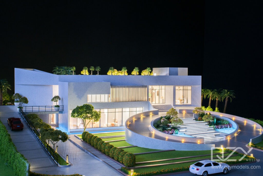 Saudi Versace Villa Physical Model Design-QZY MODELS