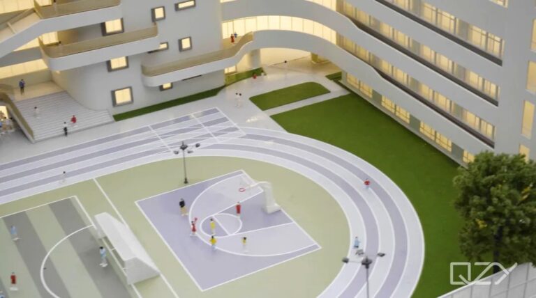 achitectural model of BASIS International School