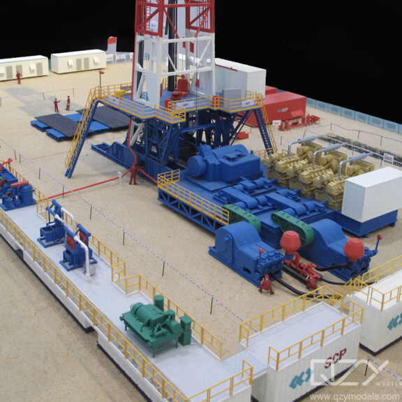 Discover the Expertise of QZYModels: Oil Extraction Rig Industrial Model